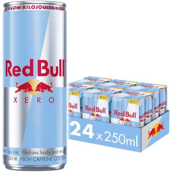 Red Bull Xero Energy Drink 250ml Case (6 x 4 Pack)