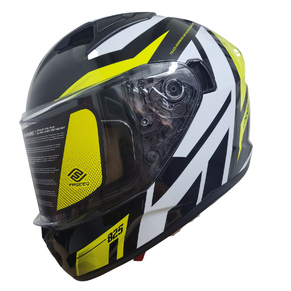 Faseed FS-825 Blue/ Yellow/ Black Helmet