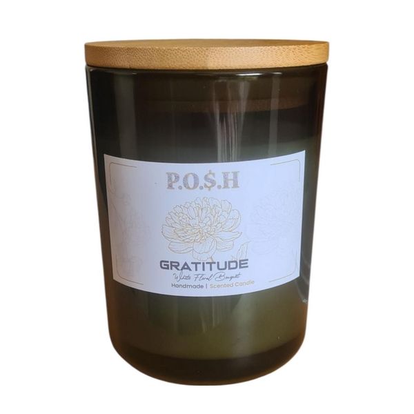 Natural Soy Wax Scented Candle - Lemongrass Lime &amp; Ginger