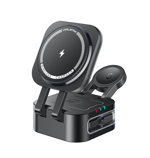 Vd-12 15w Multi Functional Wireless 5 in 1 Charger with Cable