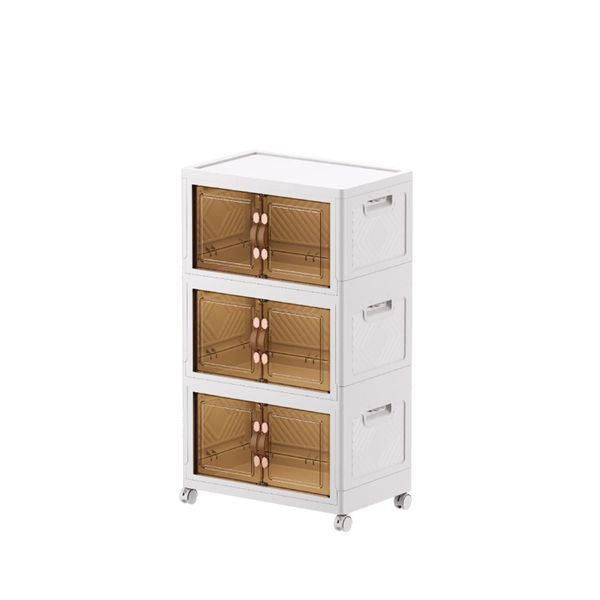 3 tier Double Door Household Storage Organizer