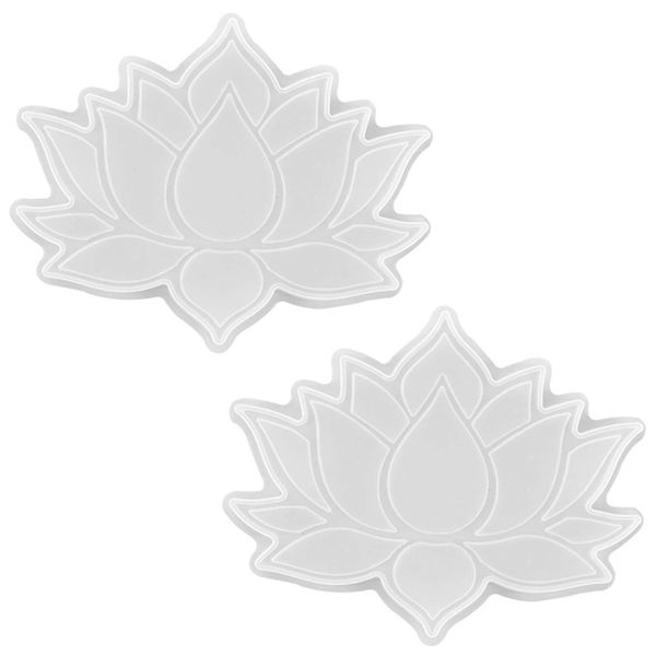 Lotus Flower Silicon Coaster Resin Mold - Set of 2