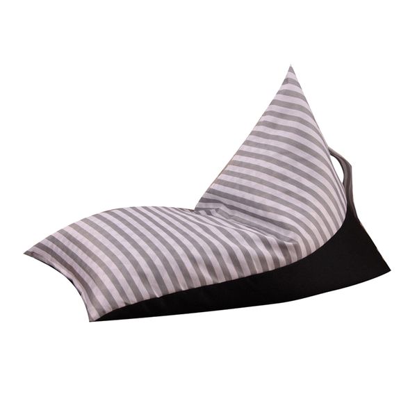 Kids Storage Bean Bag Stuffed Animal Plush Toy Soft Pouch Sofa Stripe Chair