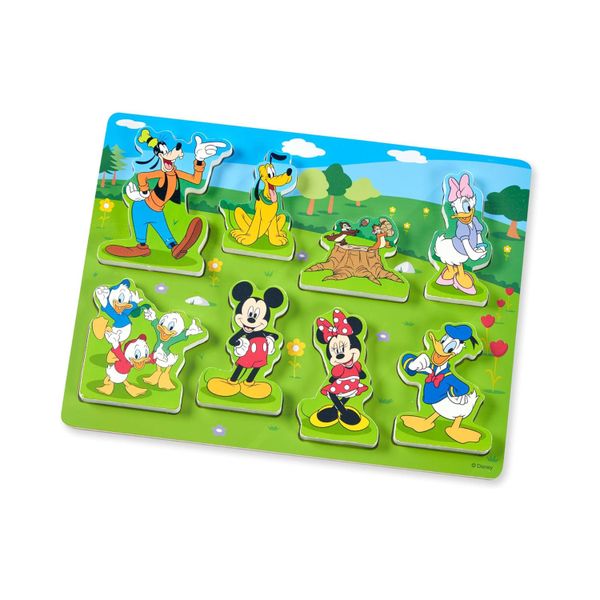 Melissa &amp; Doug Disney Mickey Mouse Chunky Wooden Puzzle