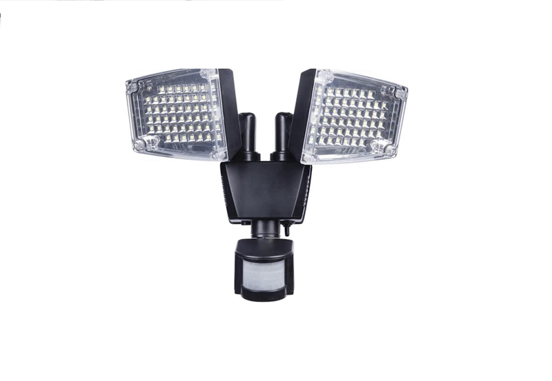 Solar Powered Motion Light - double head 100 LED