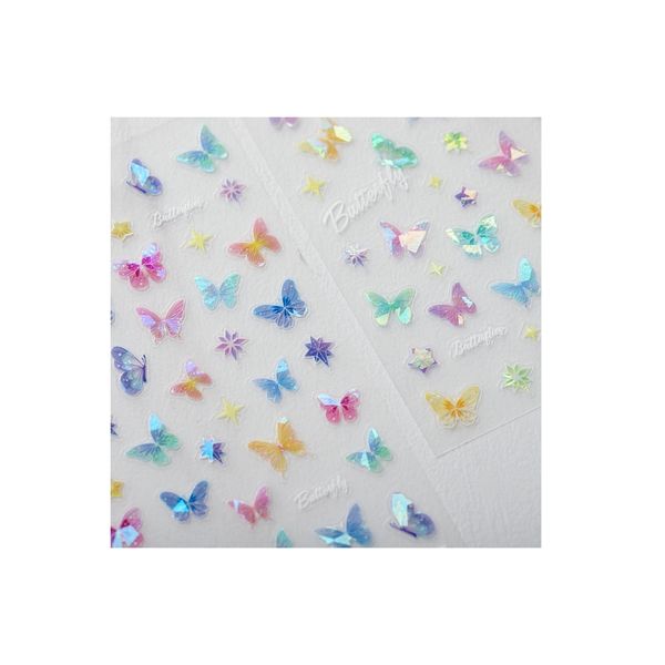 Butterfly Nail Stickers - 2 sheets