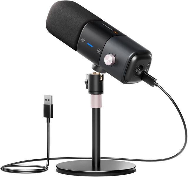 NearStream AM25X Supercardioid USB XLR Condenser Streaming Microphone