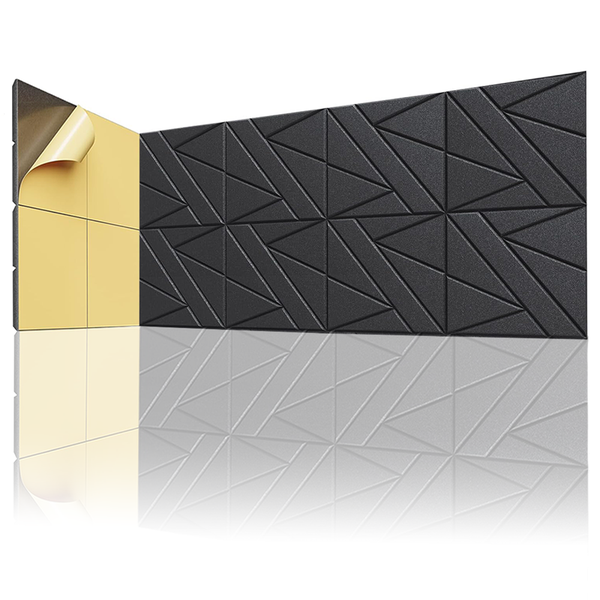 Acoustic Panels with Self-Adhesive, Sound Proof Foam Wall Panels