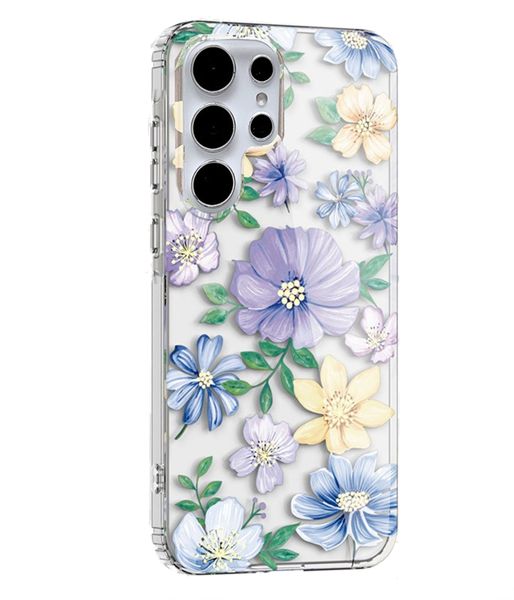 Shockproof Floral Protective Case Compatible with Samsung Galaxy S25 Ultra