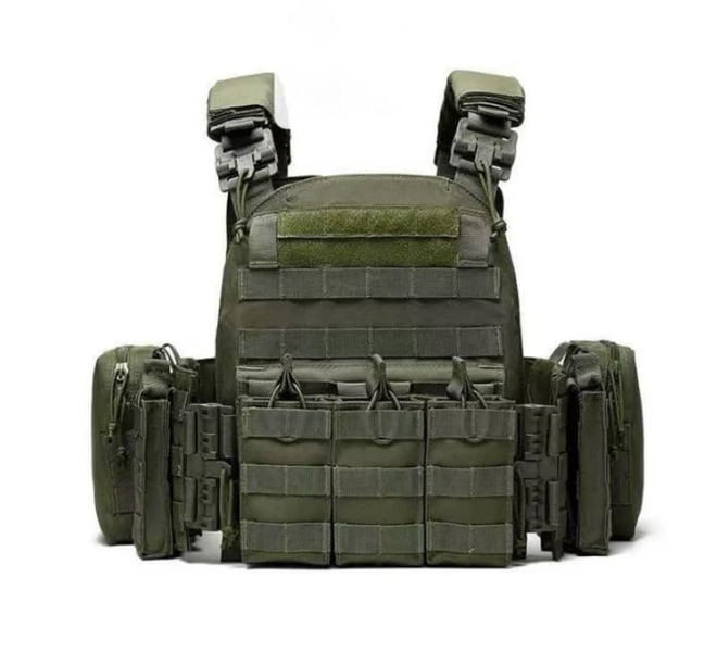 Tactical Combat Vest JY-115 - Modular MOLLE Gear with Utility Pouches