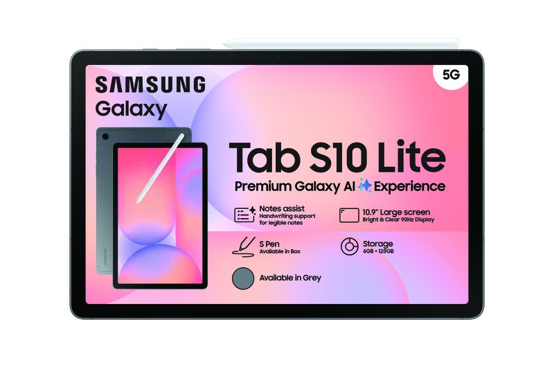Samsung Galaxy Tab S10 Lite (X406) 10.9" 128GB 5G Tablet - Grey