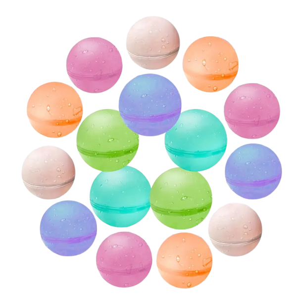 Reusable, Self-Sealing Silicone Water Balloons For Kids And Adults - 24 Piece