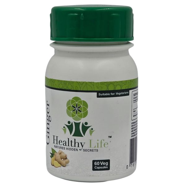 Healthy Life Ginger Capsules 500mg - 60