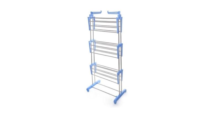 3 Layer Drying Rack - Layered Clothes Hanger - Blue