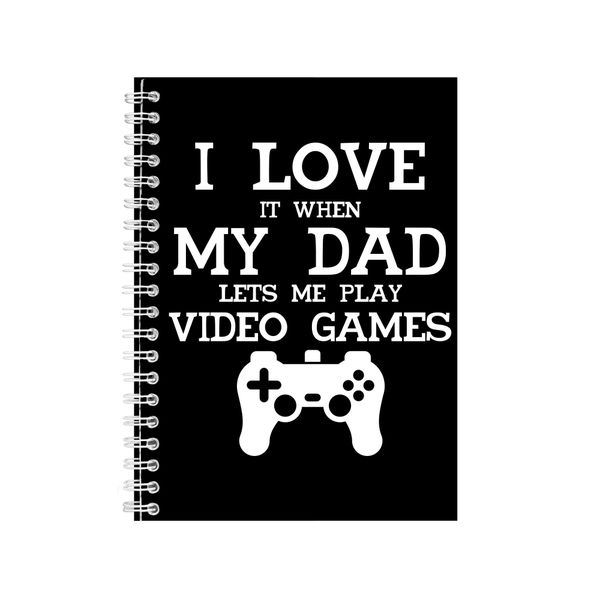 Video Games Notebook Gamer Gift Idea Writing Book A4 Notepad Pad 22
