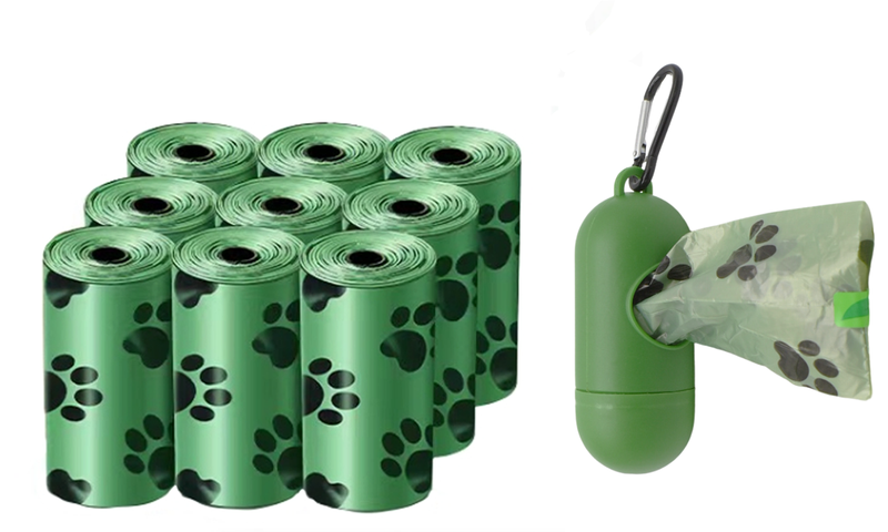 10 Rolls Biodegradable Pets Waste Bags With Dispenser
