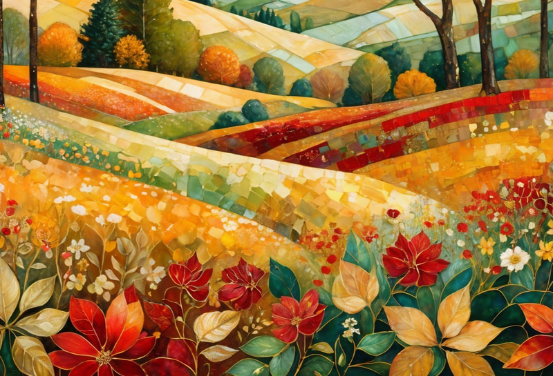 Modern Canvas Wall Art Home Decor - Auntumn Landscape 02