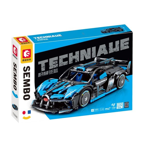 Sembo 1/14 W16 Hypercar 1499 Pieces - Se715000