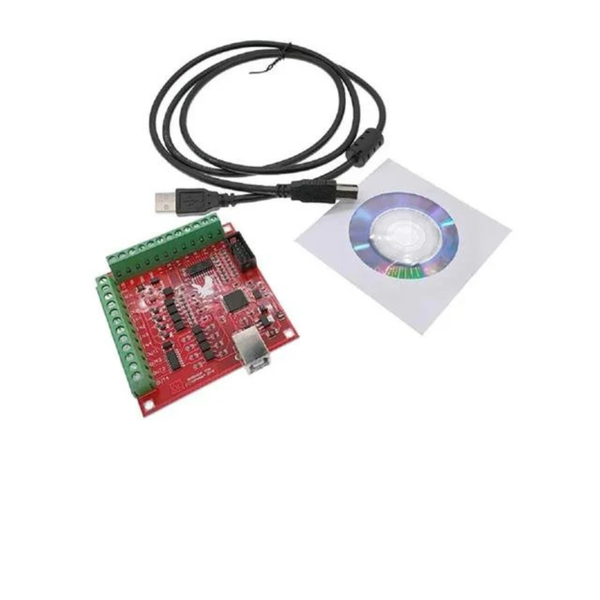 HKD 4-Axis MACH3 USB Stepper Interface Board (100KHz Motion Controller)