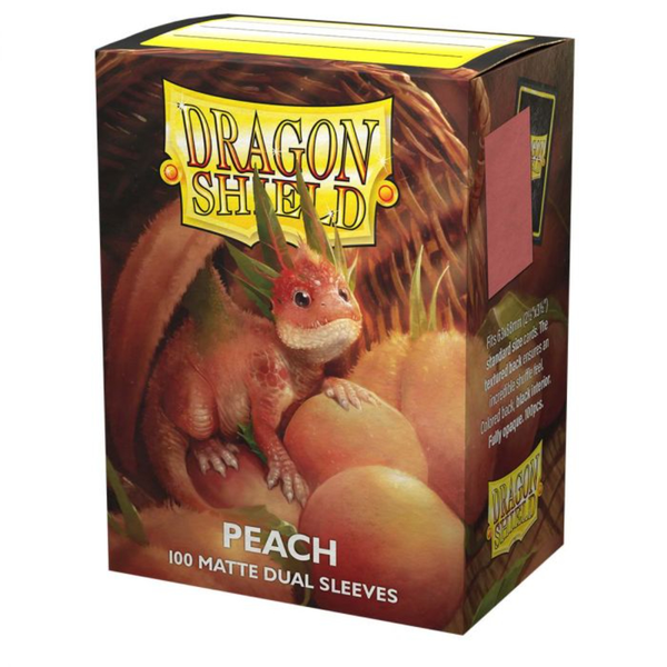 Dragon Shield Matte Dual Sleeves - Peach