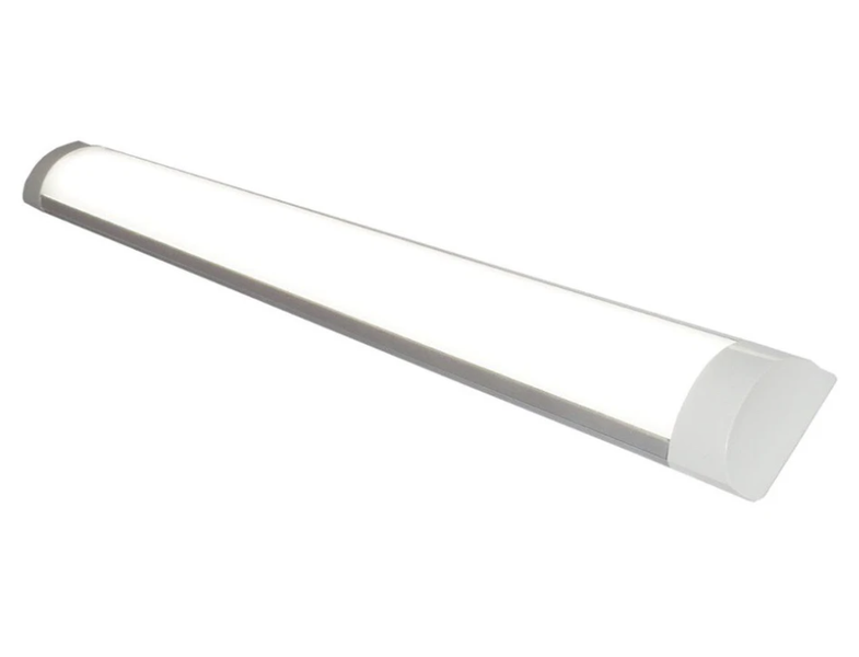 2 Pack - 60cm Clear LED Batten Ceiling Light - 18Watt