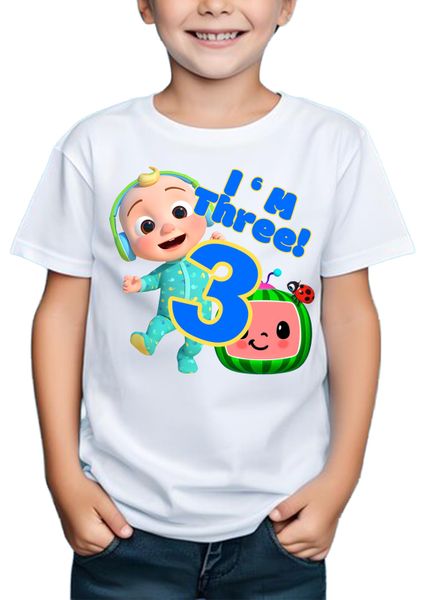 Kiddies Cocomelon 3 Year Old T-shirt