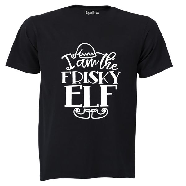 Frisky Elf - Christmas - Adults - T-Shirt