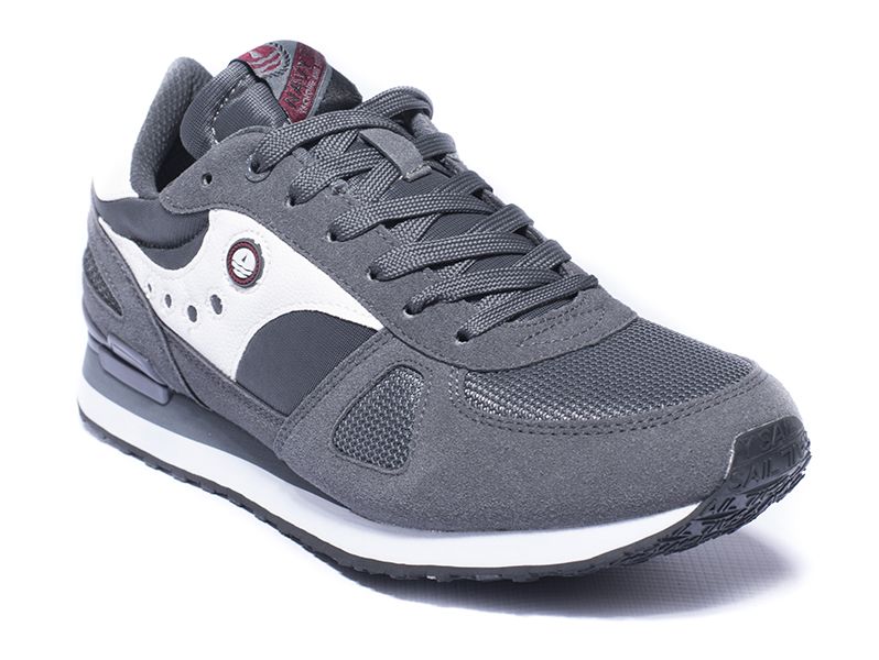 Navy Sail - Cruz Sneakers - Grey/White