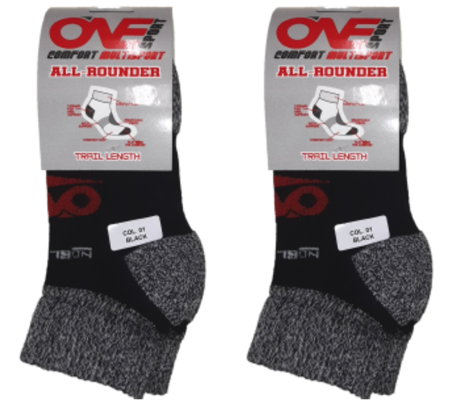 O'ne Sport Blister Guard Cushioned Trail Socks - 2 Pairs