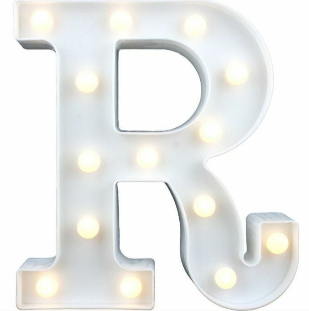 LED alphabet R lights for decorations - 22cm | Shop Today. Get it ...