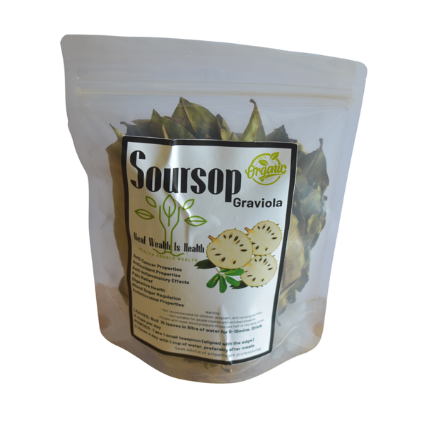 Real Wealth Is Health 80g Soursop Leaves (100 Leaves)