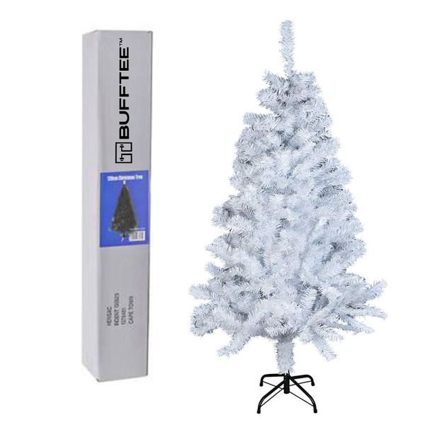 Big White Christmas Tree 1.5m With Metal Stand - Portable