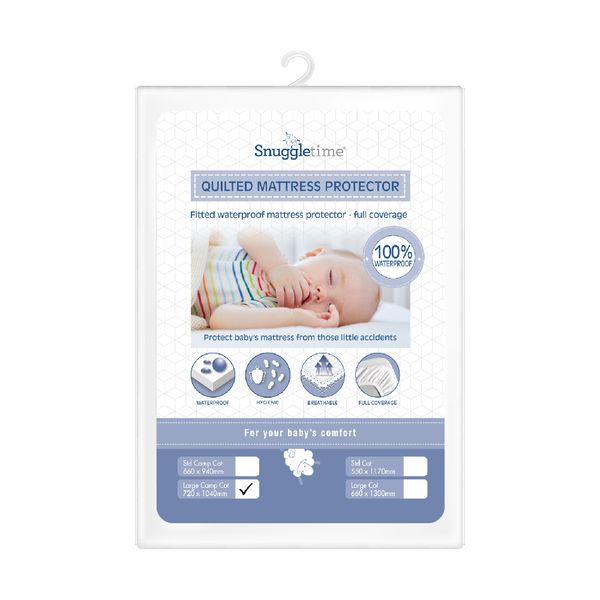 Snuggletime Quilted Mattress Protector - Standard Cot