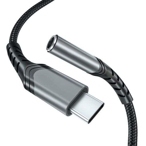 Headphone Jack Adapter, USB Type C to 3.5mm Femal, 13cm