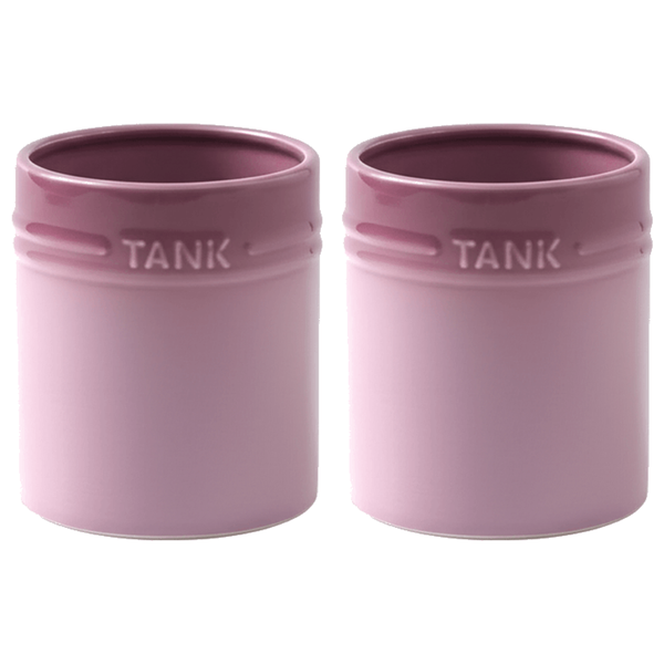 2 Pack - Porcelain Sealed Jar - Purple