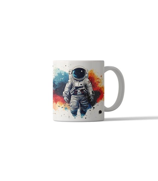 Retro Astronaut DSG 8 Printed Coffee Mug
