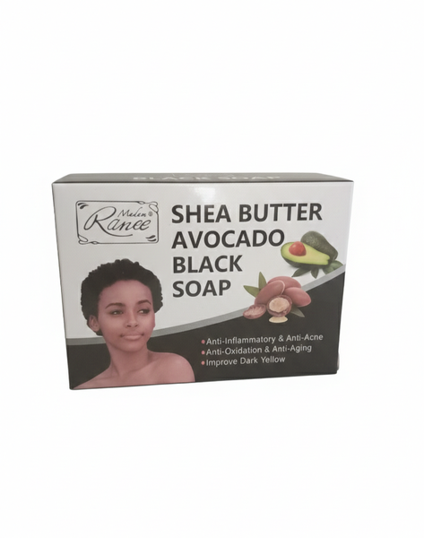 Madame Ranee Shea Butter &amp; Avocado Black Soap - 100g