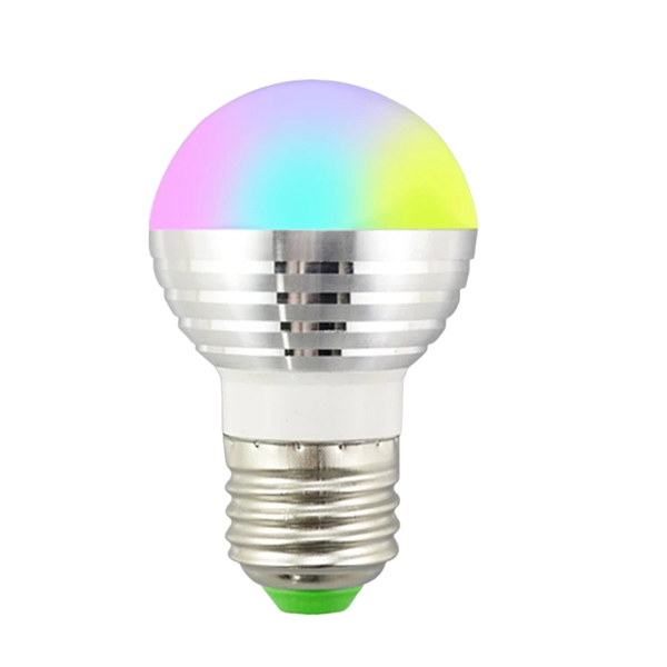 RGB LED E27 Bulb With Remote Control 5W- SD