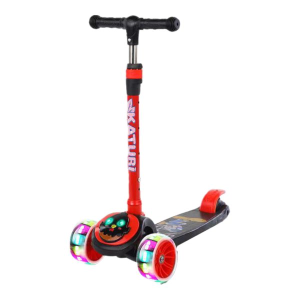 SMTE Kids Ride on Scooter with Flashing Wheels - Black