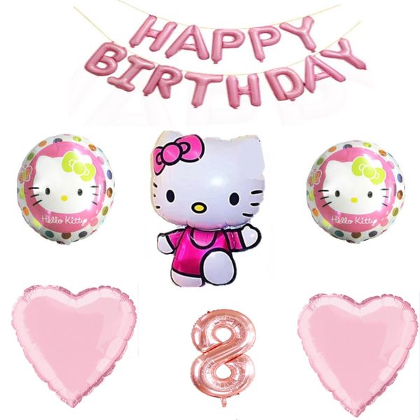 Hello Kitty Balloon Set 8 Year