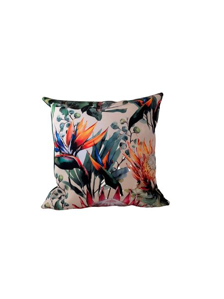 Protea Flower Print Scatter Cushion Cover 45cm x 45cm