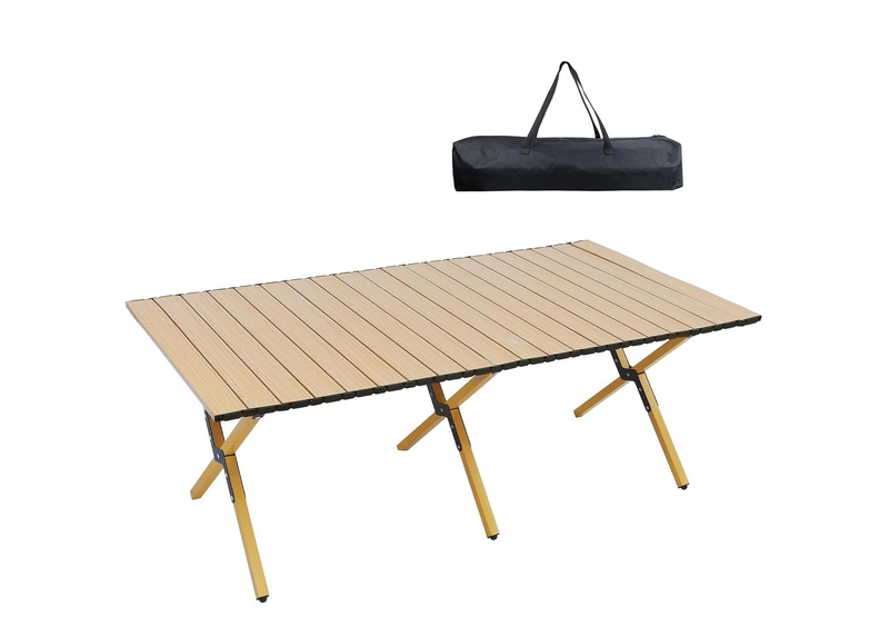Portable Folding Beech Wooden Table