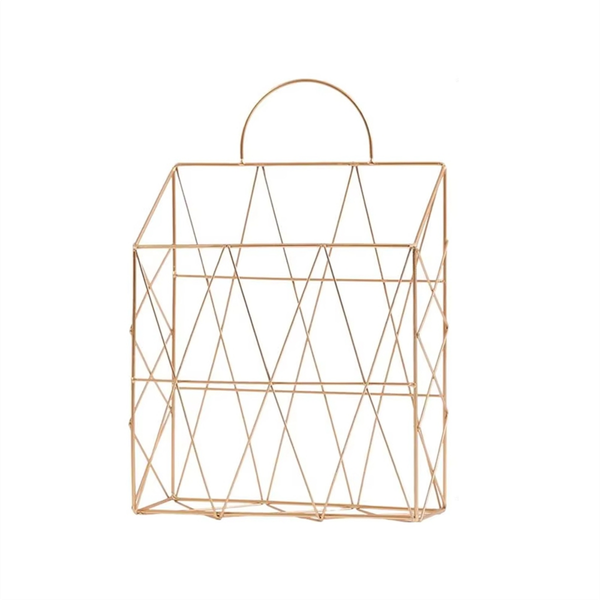 File Organizer Wall Mount Decorative Organizer Vertical Wire Shelf B