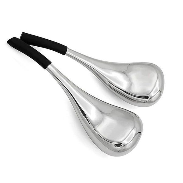 2 Pieces Stainless Steel Ice Globes Facial Eye Massage Spoons With Box