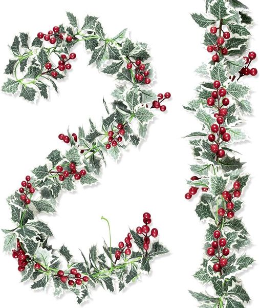 4pcs Christmas Artificial Garland Berry Holly .