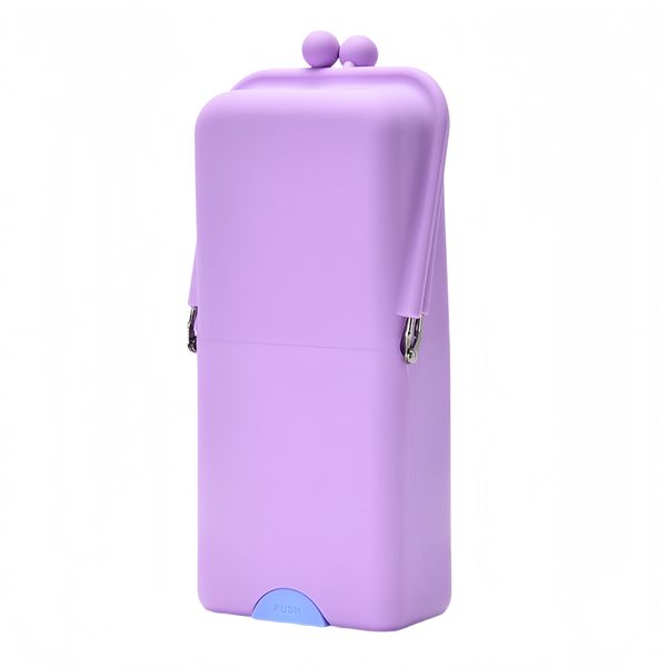 Makeup Brush Holder |Travel Cosmetic Organiser with Suction Base| Purple