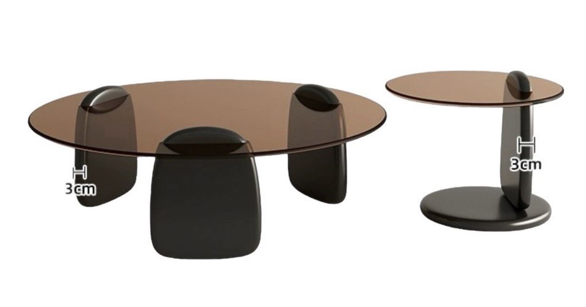 Glass Round Nesting Coffee Table