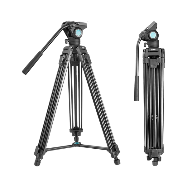 Camera Tripod with Fluid Head - 22LB Load capacity