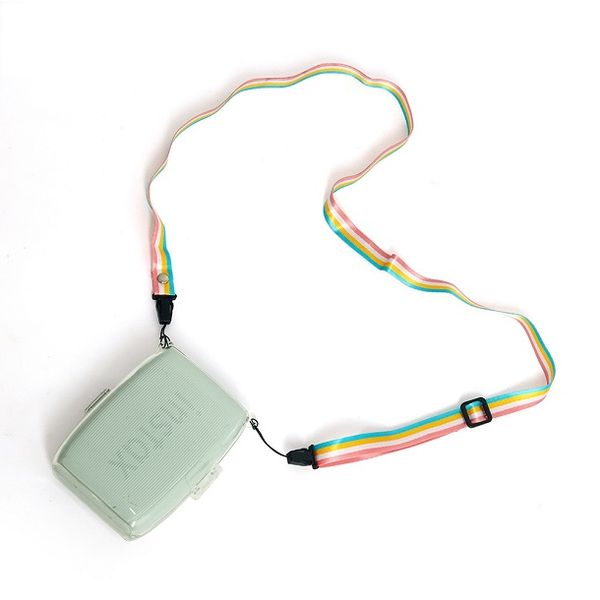 Instax Mini Link 3 PVC Case with Rainbow Shoulder Strap