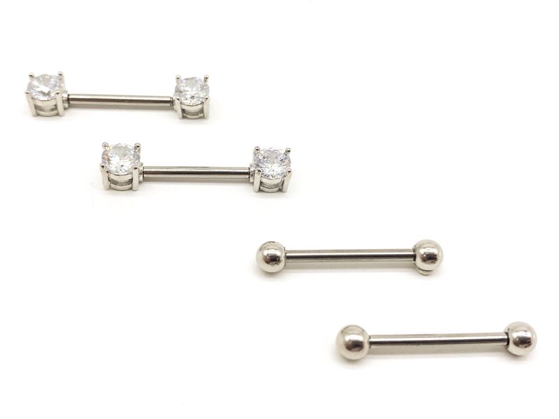 Fabulae Steel Nipple Bar Set, Roxanne